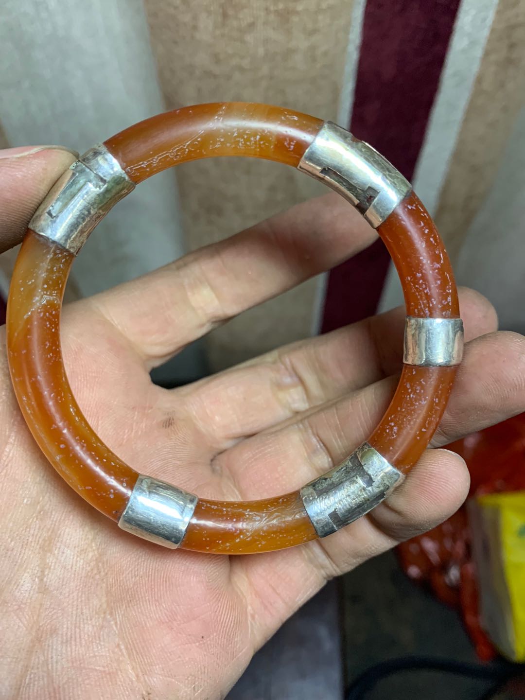 清代瑪瑙手鐲